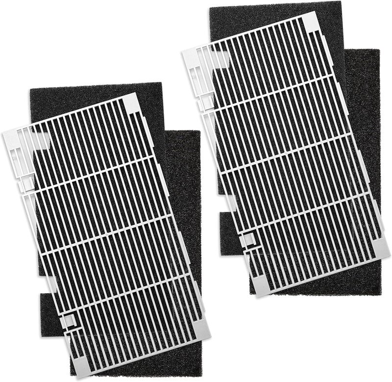 BougeRV RV A/C Ducted Air Grilles Replacement with air Filters,Fit for The Dometic 3104928.019 Air Conditioner,RV Interior Parts RV Accessories (4 Filters and 2 Grilles) - Image 1